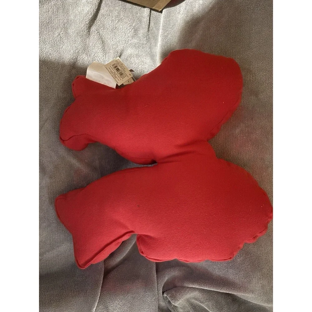 Celebrate it Valentine's Day Bow Cushion Red Pink White 15.5x15.5 iPolyester NWT
